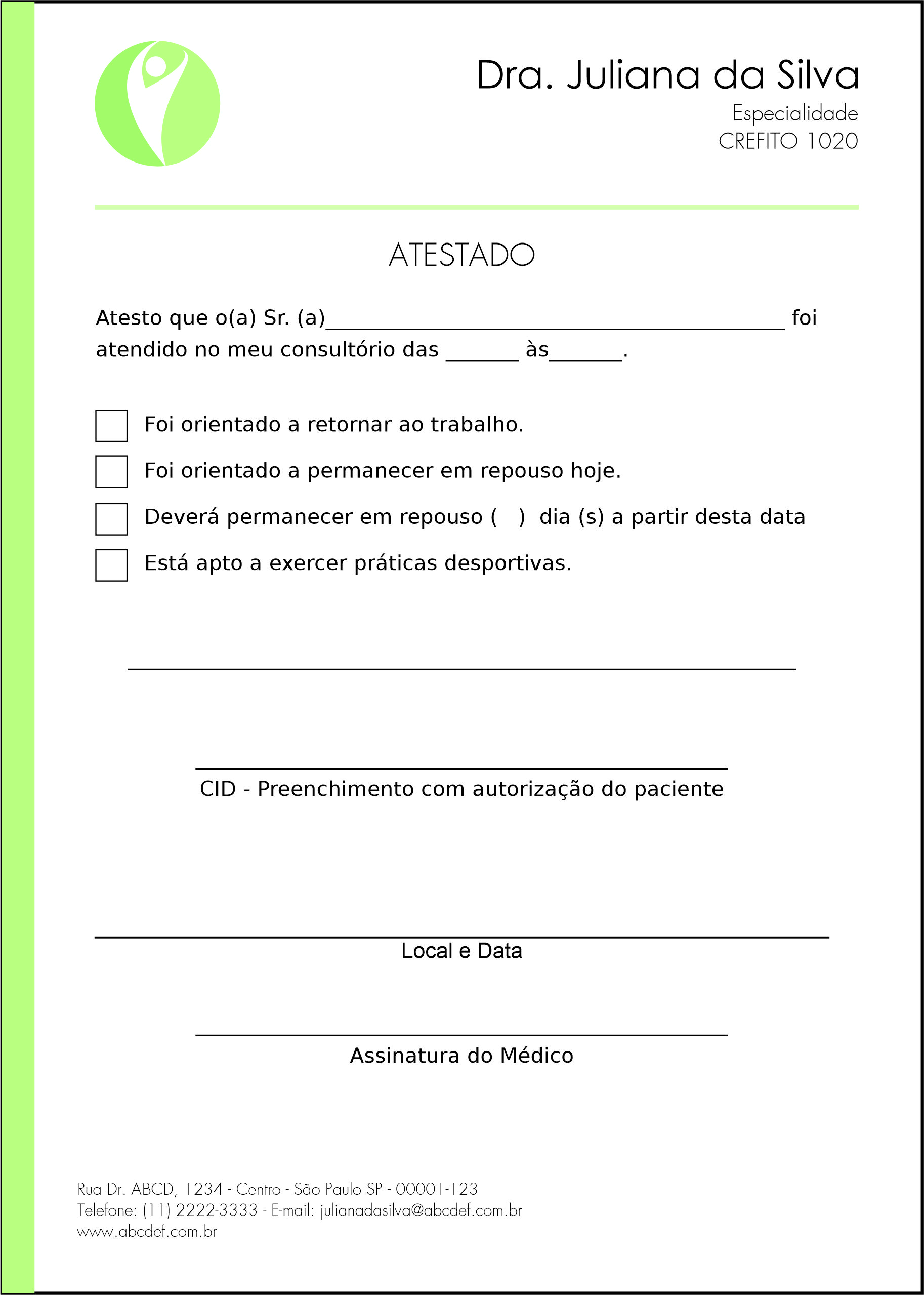 Atestado Médico Corinto