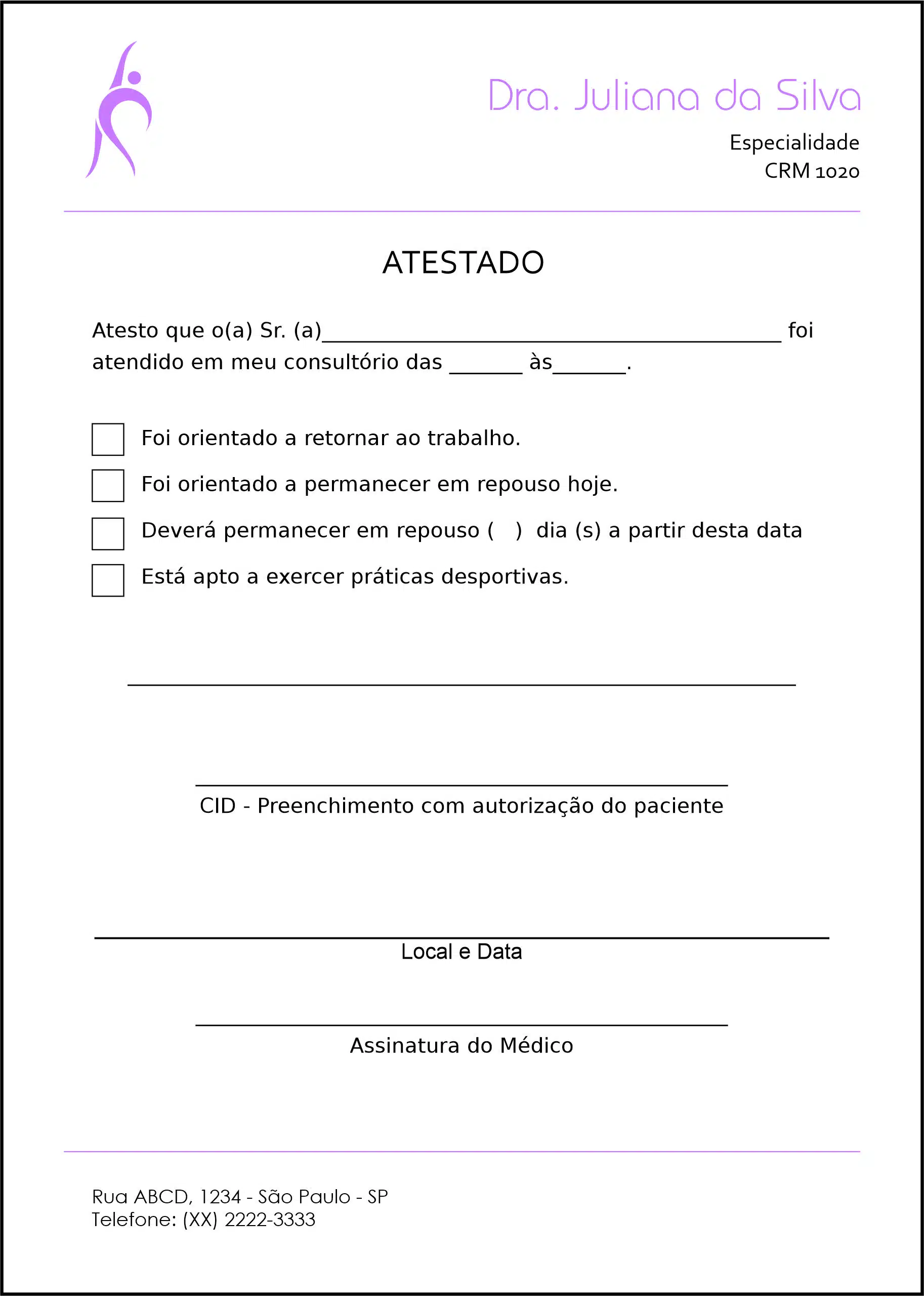 Atestado Médico Troia