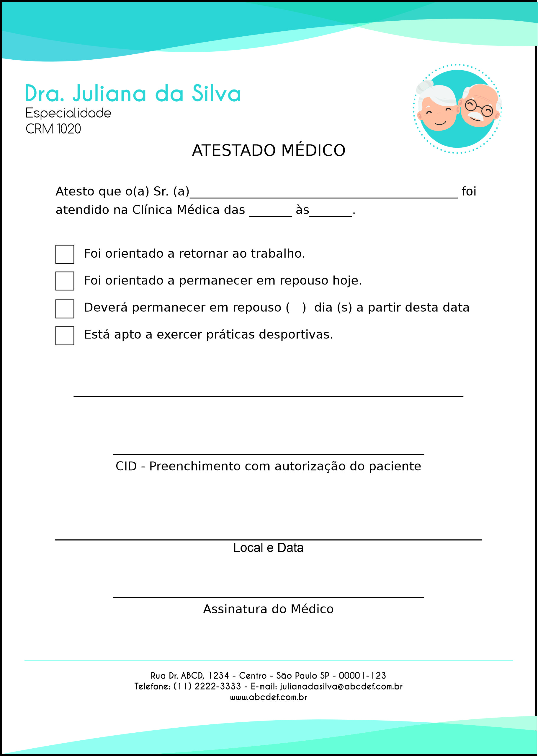 Atestado Geriatria Sari