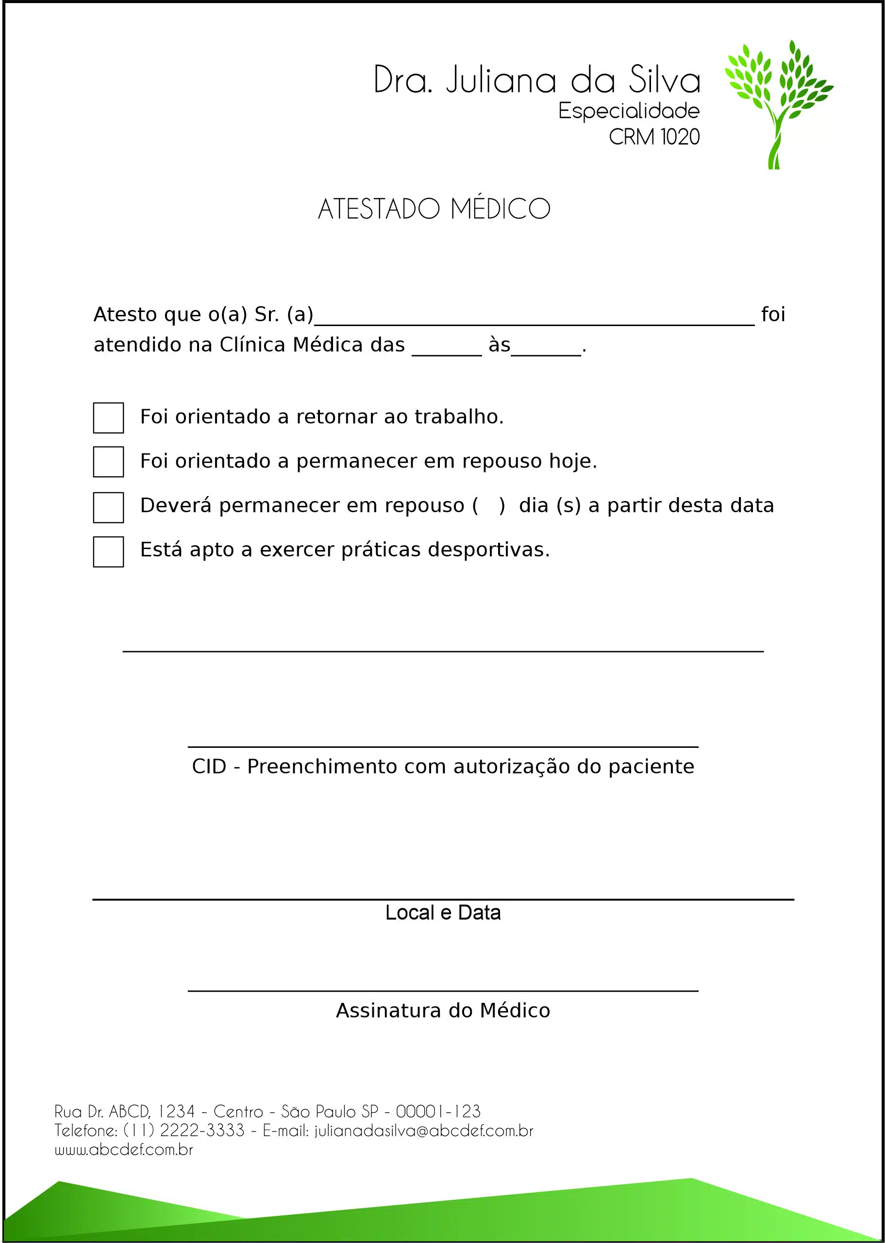 Atestado Geriatria Amol