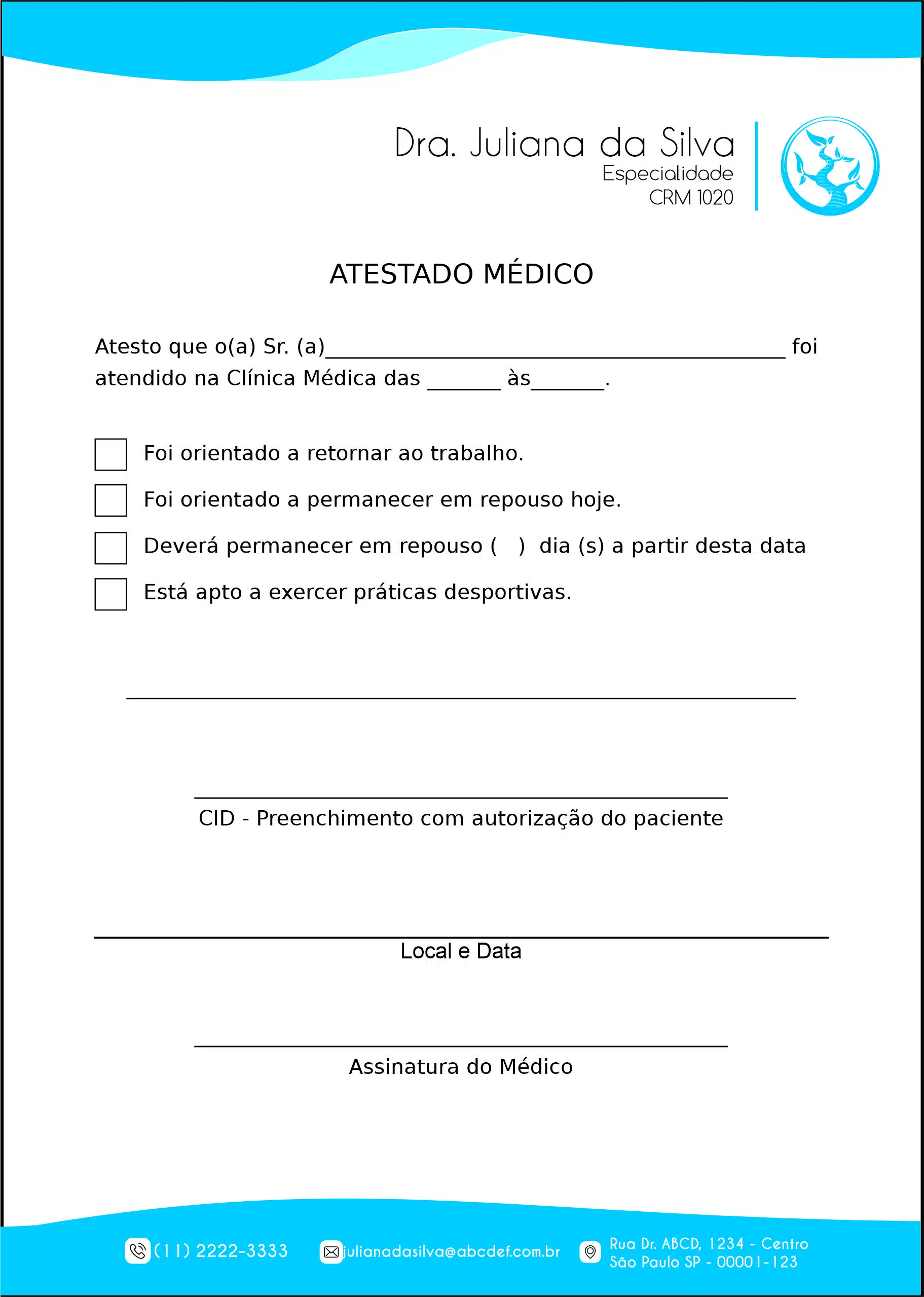 Atestado Geriatria Xiraz