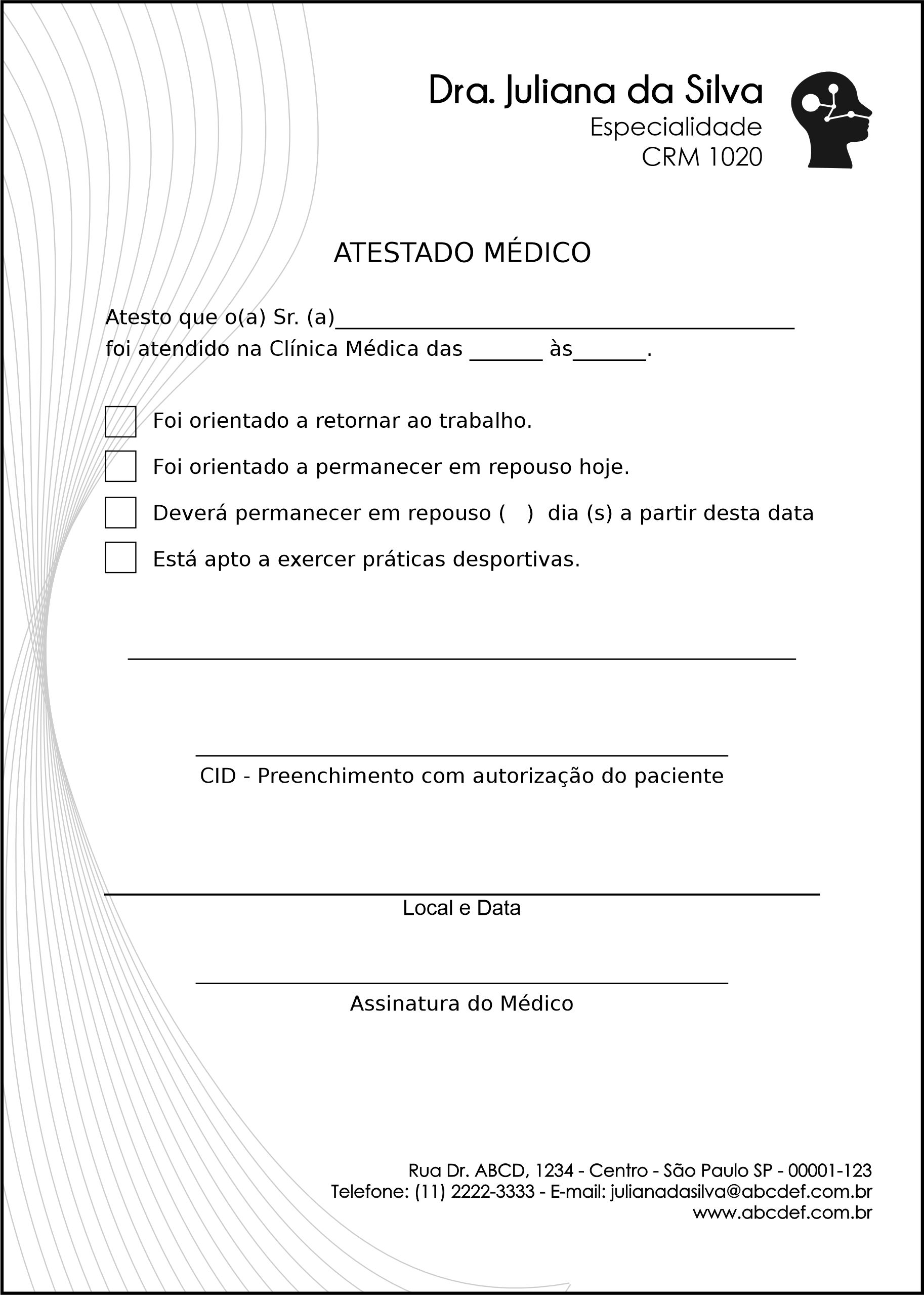 Atestado Otorrinolaringologia Valencia