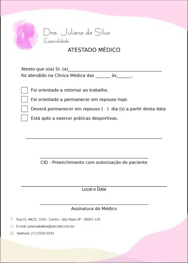 Atestado Dermatologista Bath Atestado Dermatologista Bath