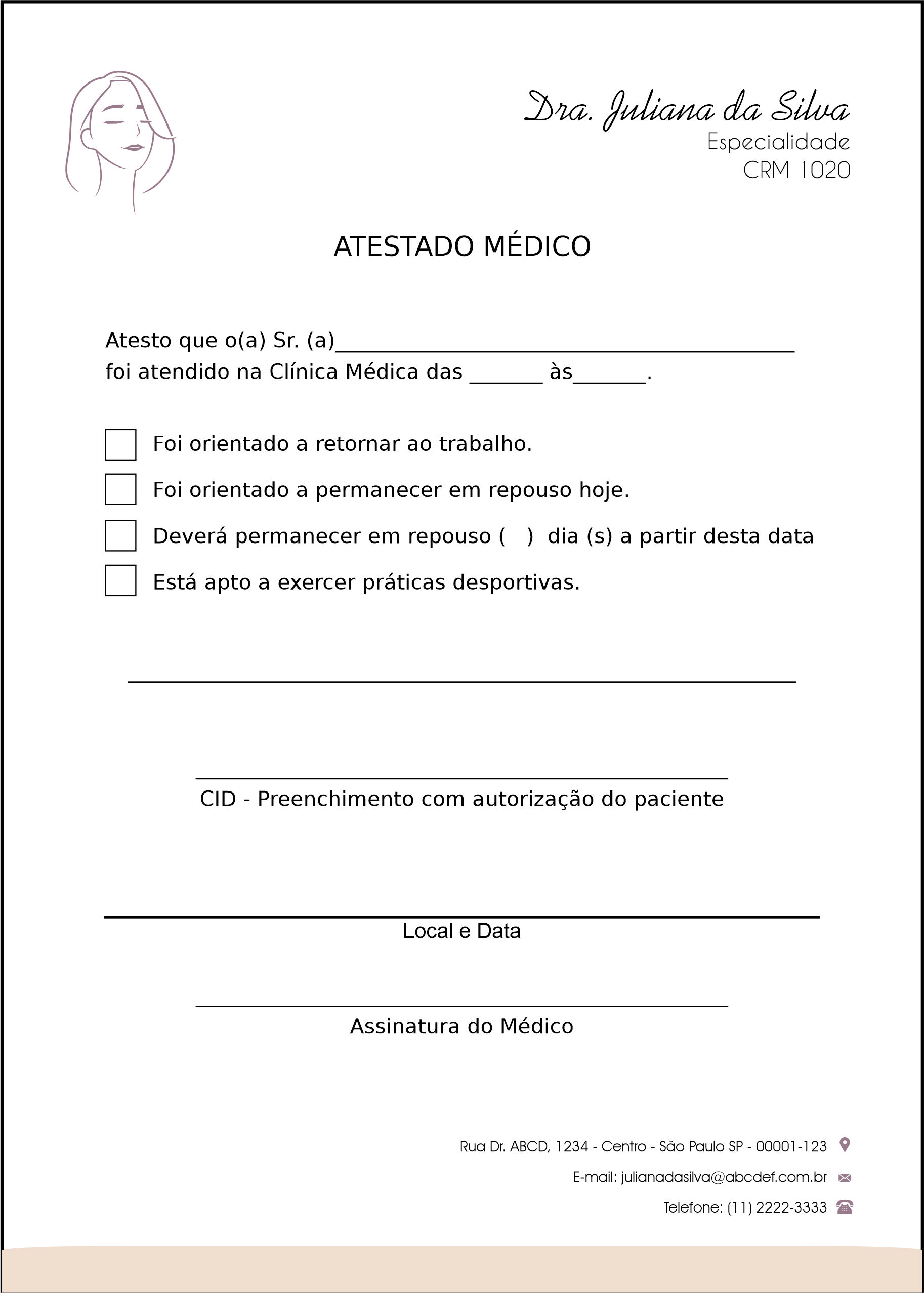 Atestado Dermatologista Leeds