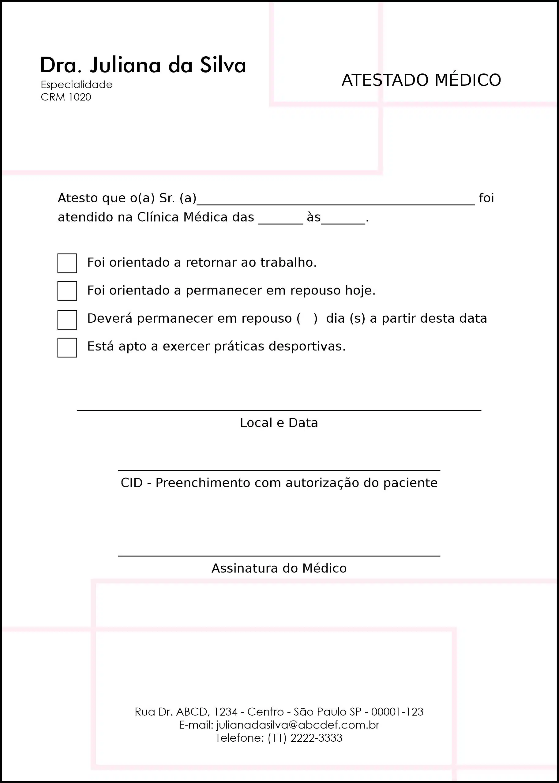 Atestado Dermatologista Ripon