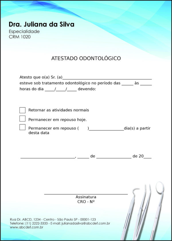 Atestado Odontologia Versalhes Atestado Odontologia Versalhes