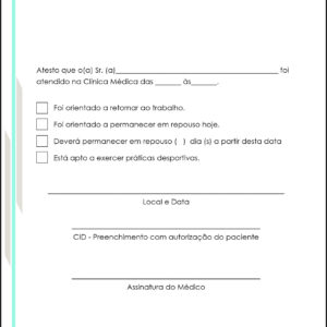 Atestado Clínica Geral Suez