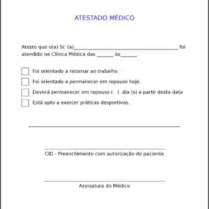 Atestado Ortopedia Atenas