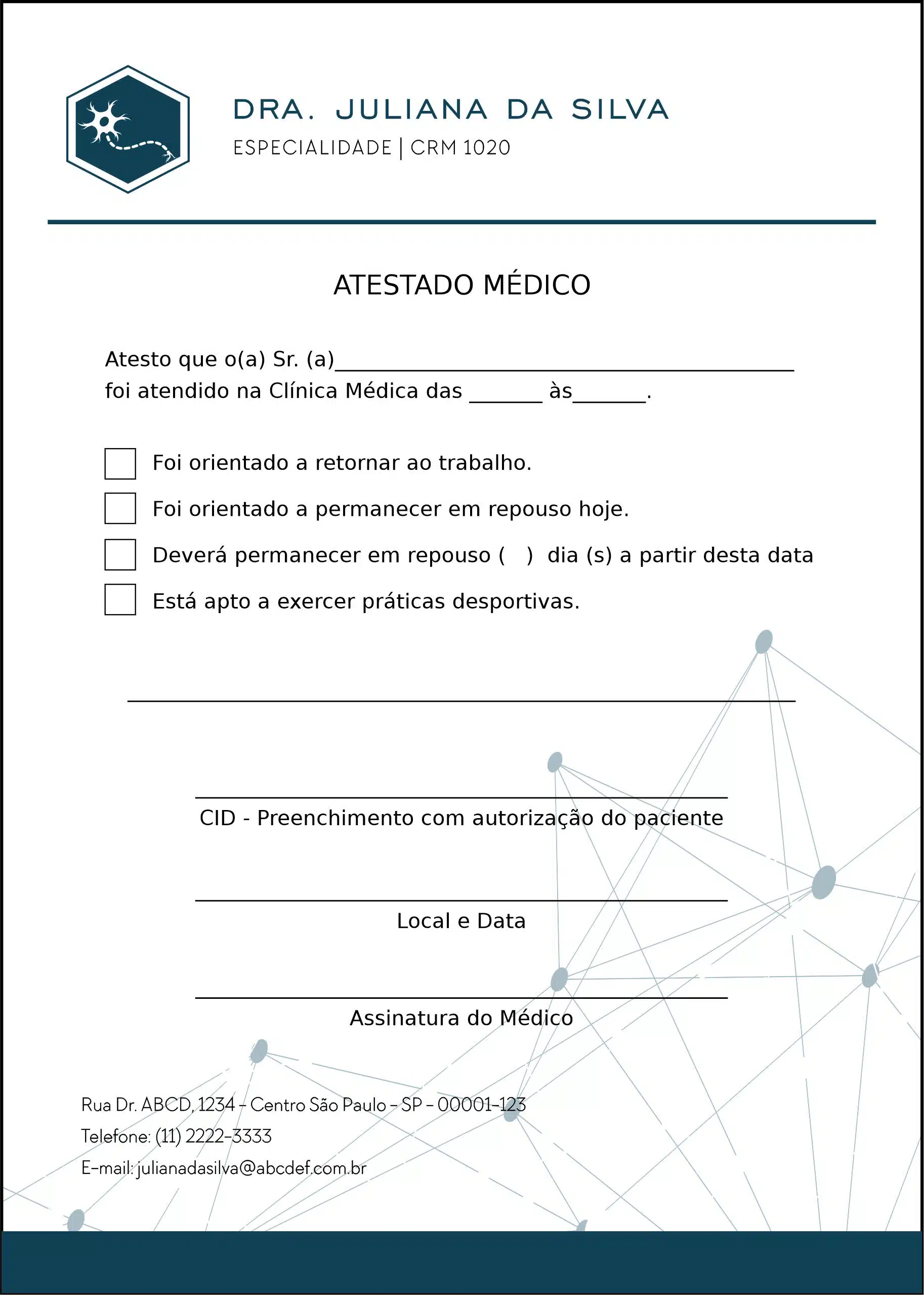 Atestado Psiquiatra e Neurologista Palermo