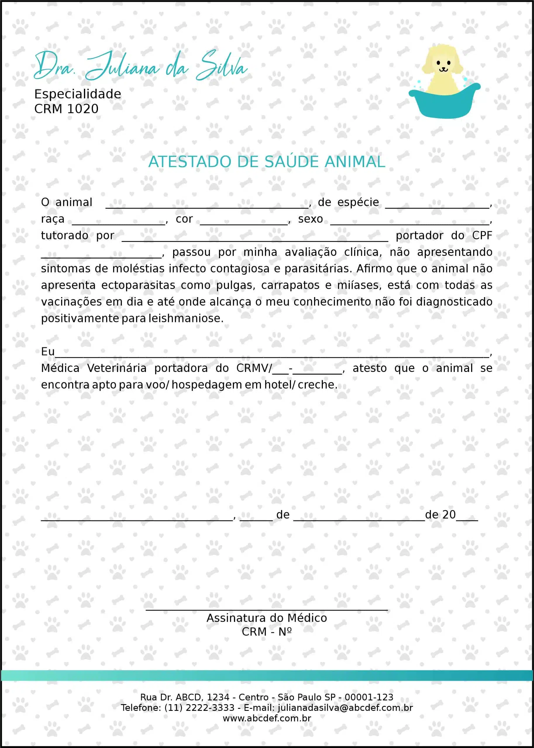 Atestado Veterinário Enns
