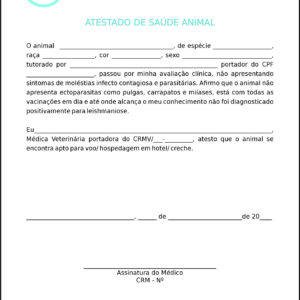 Atestado Veterinário Traun