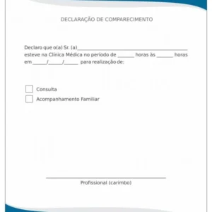 Declaração de Comparecimento New Wave - Imagem 1