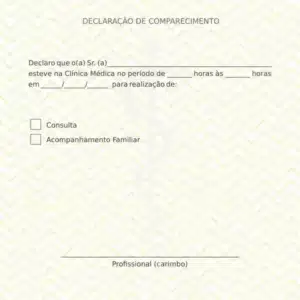 Declaração de Comparecimento Spark Brown - Imagem 1