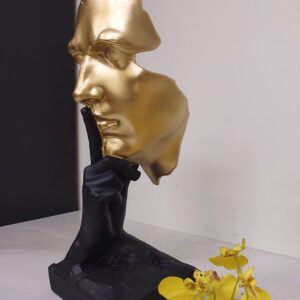 Escultura Silêncio e Reflexão em Resina – Sofisticação e Tranquilidade para Consultórios e Espaços Profissionais - Imagem 2