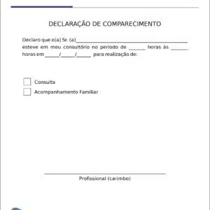 Declaração de Comparecimento Fonoaudiologia Tihany