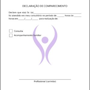 Declaração de Comparecimento Fisioterapia Mileto