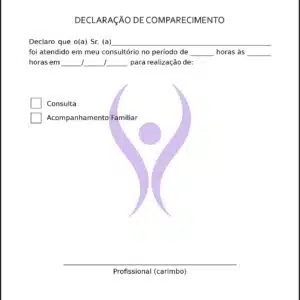 Declaração de Comparecimento Fisioterapia Mileto