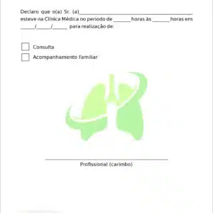 Declaração de Comparecimento Pneumologia Copenhague