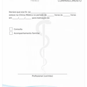 Declaração de Comparecimento - Imagem 1