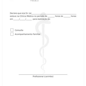 Declaração de Comparecimento - Imagem 1