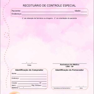 Receituário de Controle Especial Pediatra Poznan