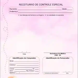 Receituário de Controle Especial Pediatra Poznan