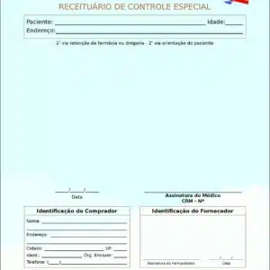 Receituário de Controle Especial Pediatra Elblag