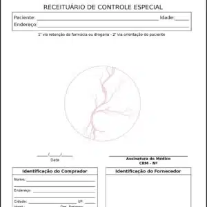 Receituário de Controle Especial Angiologia e Vascular Antuérpia