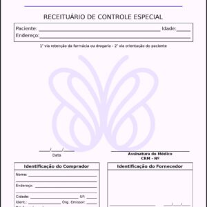 Receituário de Controle Especial Endocrinologia Toronto