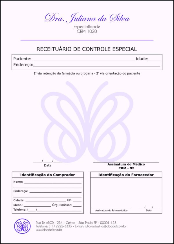 Receituário de Controle Especial Endocrinologia Toronto Receituário de Controle Especial Endocrinologia Toronto