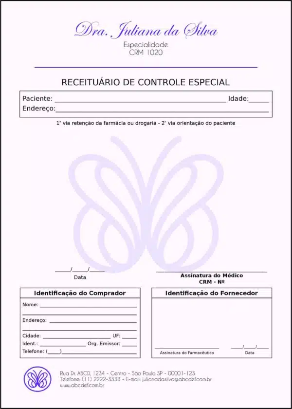 Receituário de Controle Especial Endocrinologia Toronto Receituário de Controle Especial Endocrinologia Toronto