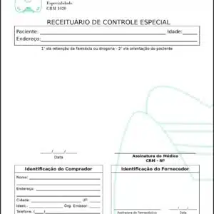 Receituário de Controle Especial Endocrinologista Montreal
