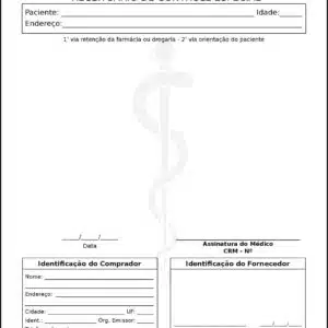 Receituário de Controle Especial Clínica Geral Assiute
