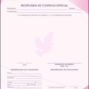 Receituário de Controle Especial Oncologia Tóquio