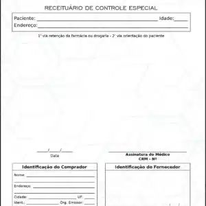 Receituário de Controle Especial Oftalmologia Helsingborg