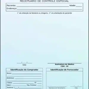 Receituário de Controle Especial Oftalmologia Kiruna