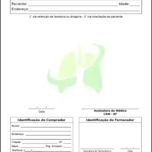 Receituário de Controle Especial Pneumologia Copenhague