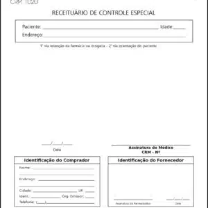 Receituário de Controle Especial Pneumologia Vodskov