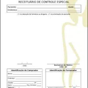 Receituário de Controle Especial Dermatologista Winchester
