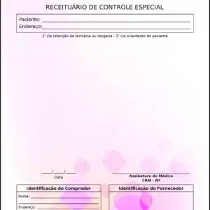 Receituário de Controle Especial Ginecologia Los Angeles
