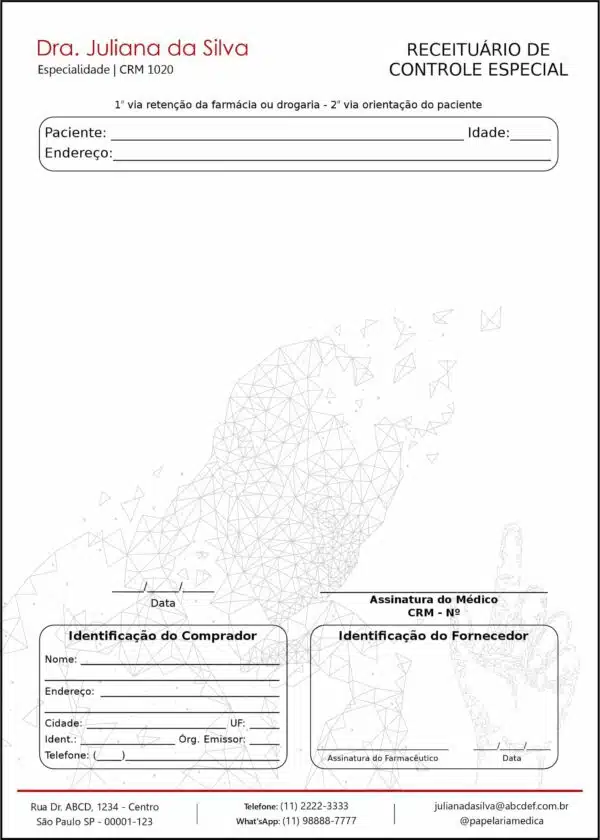 Receituário de Controle Especial Psiquiatra e Neurologista Naples Receituário de Controle Especial Psiquiatra e Neurologista Naples
