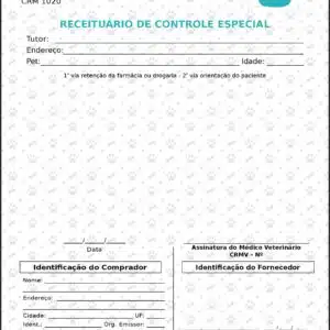 Receituário de Controle Especial Veterinário Enns