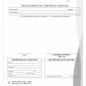 Receituário de Controle Especial Granada - Imagem 1