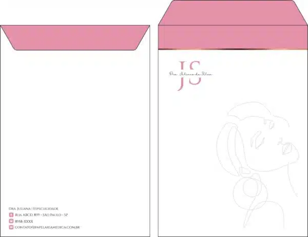 Envelope Saco 24x34cm Dermatologista Windsor Envelope Saco 24x34cm Dermatologista Windsor