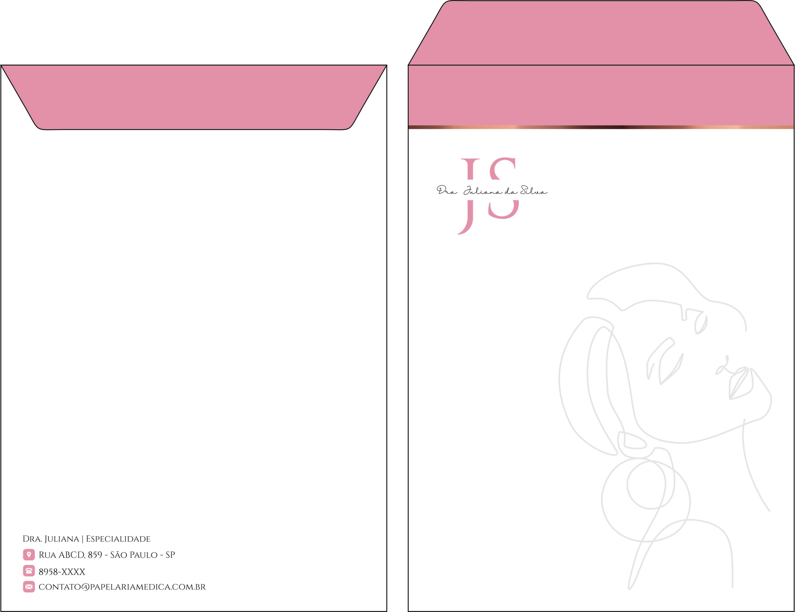 Envelope Saco 24x34cm Dermatologista Windsor