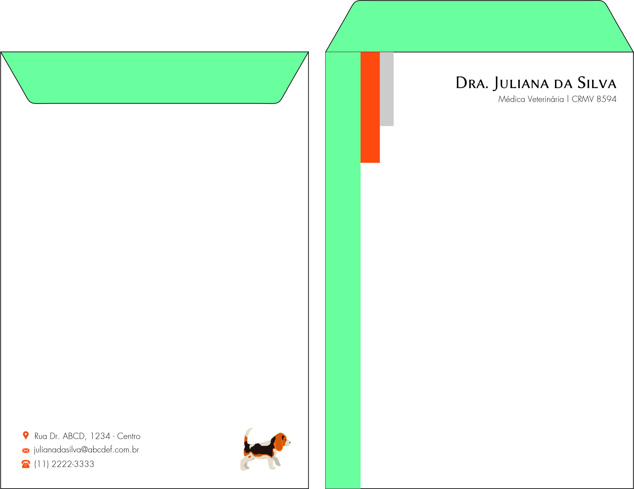 Envelope Saco 24x34cm Veterinária Bludenz
