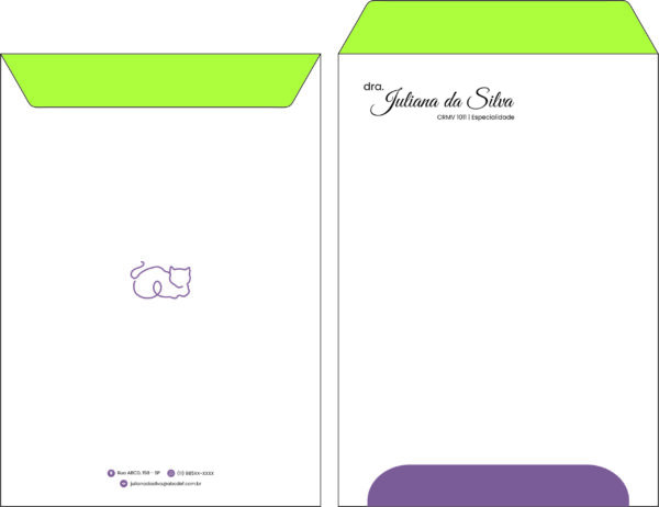 Envelope Saco 24x34cm Veterinário Liezen Envelope Saco 24x34cm Veterinário Liezen