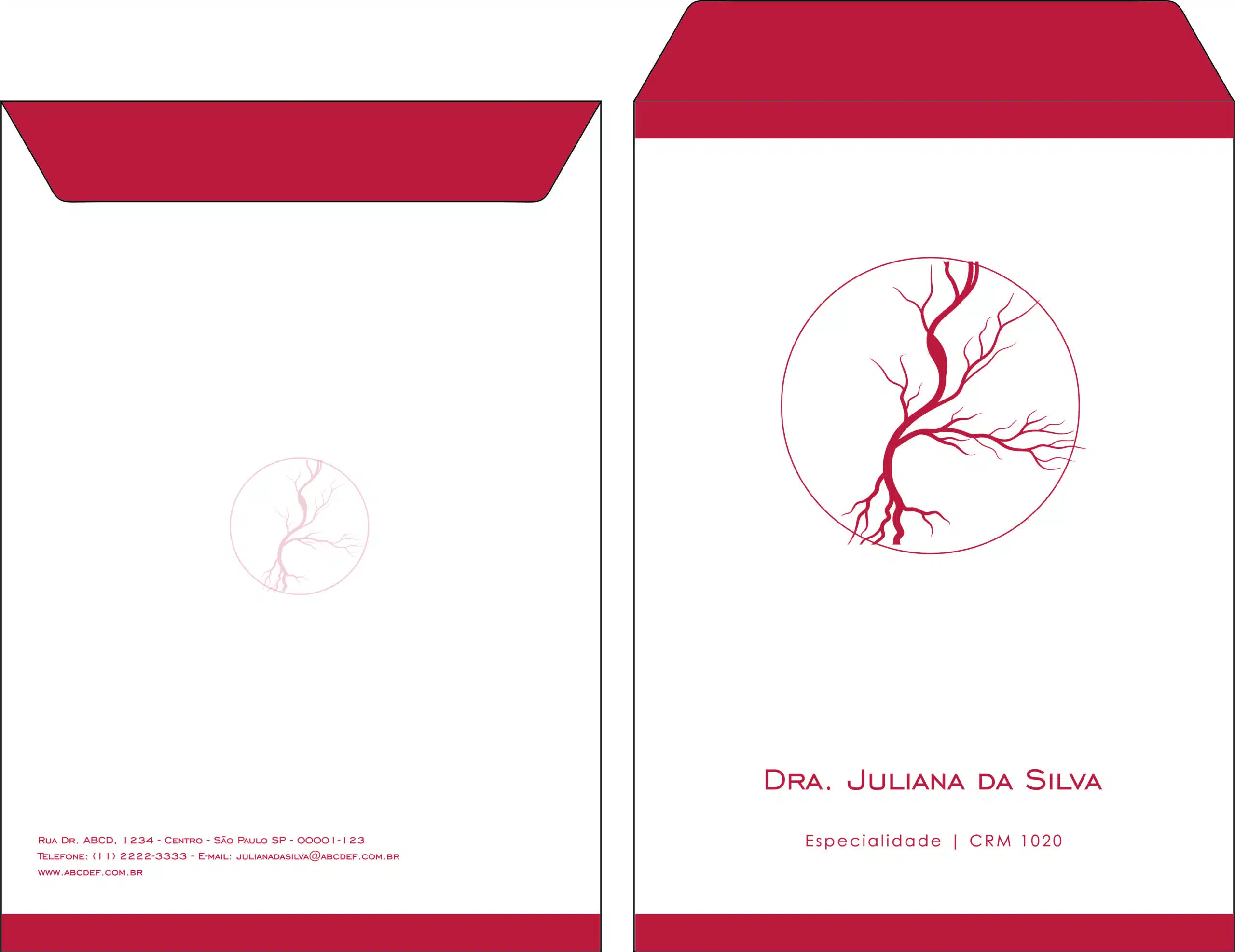 Envelope Saco 24x34cm Angiologia e Vascular Antuérpia