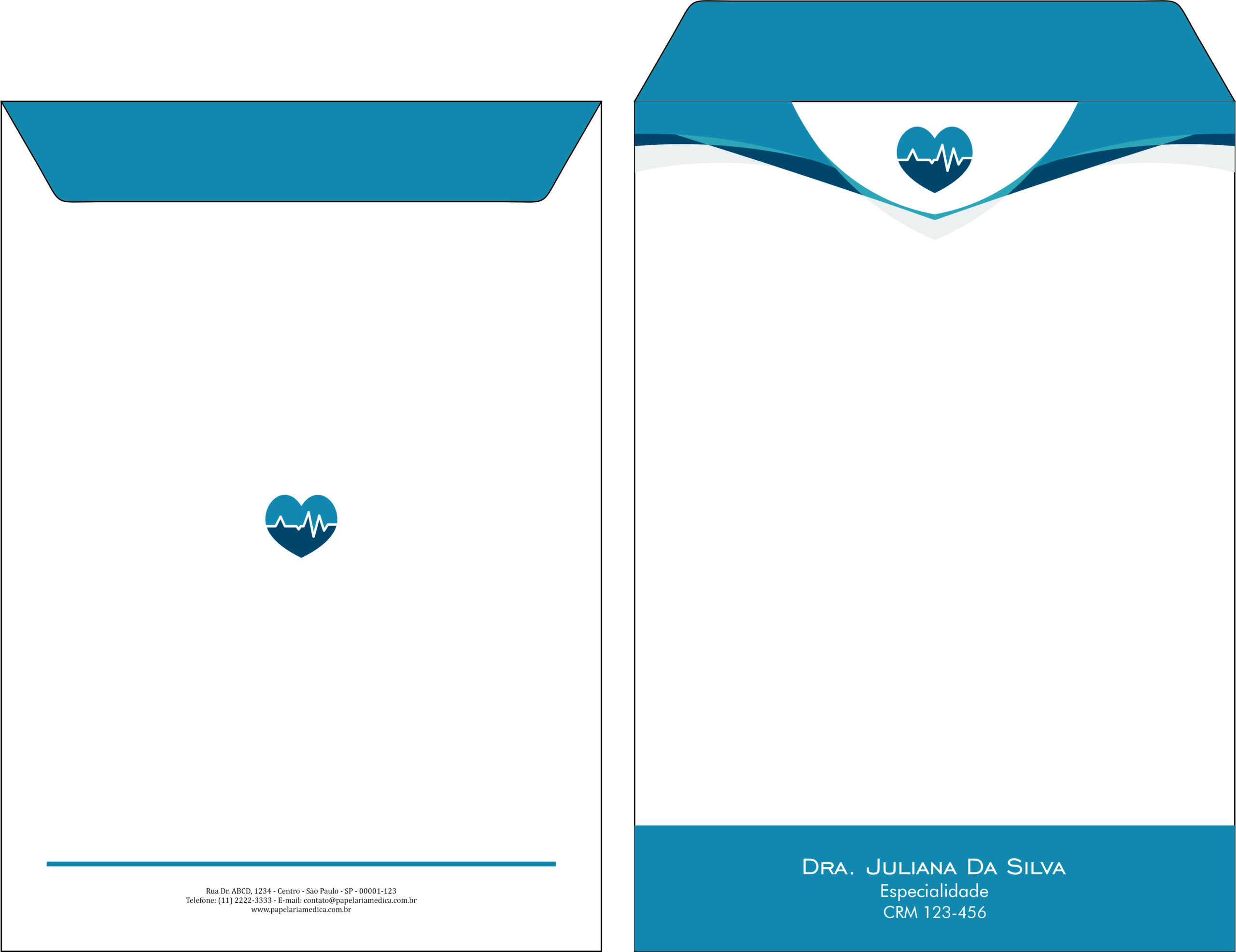 Envelope Saco 24x34cm Cardiologista Lisse
