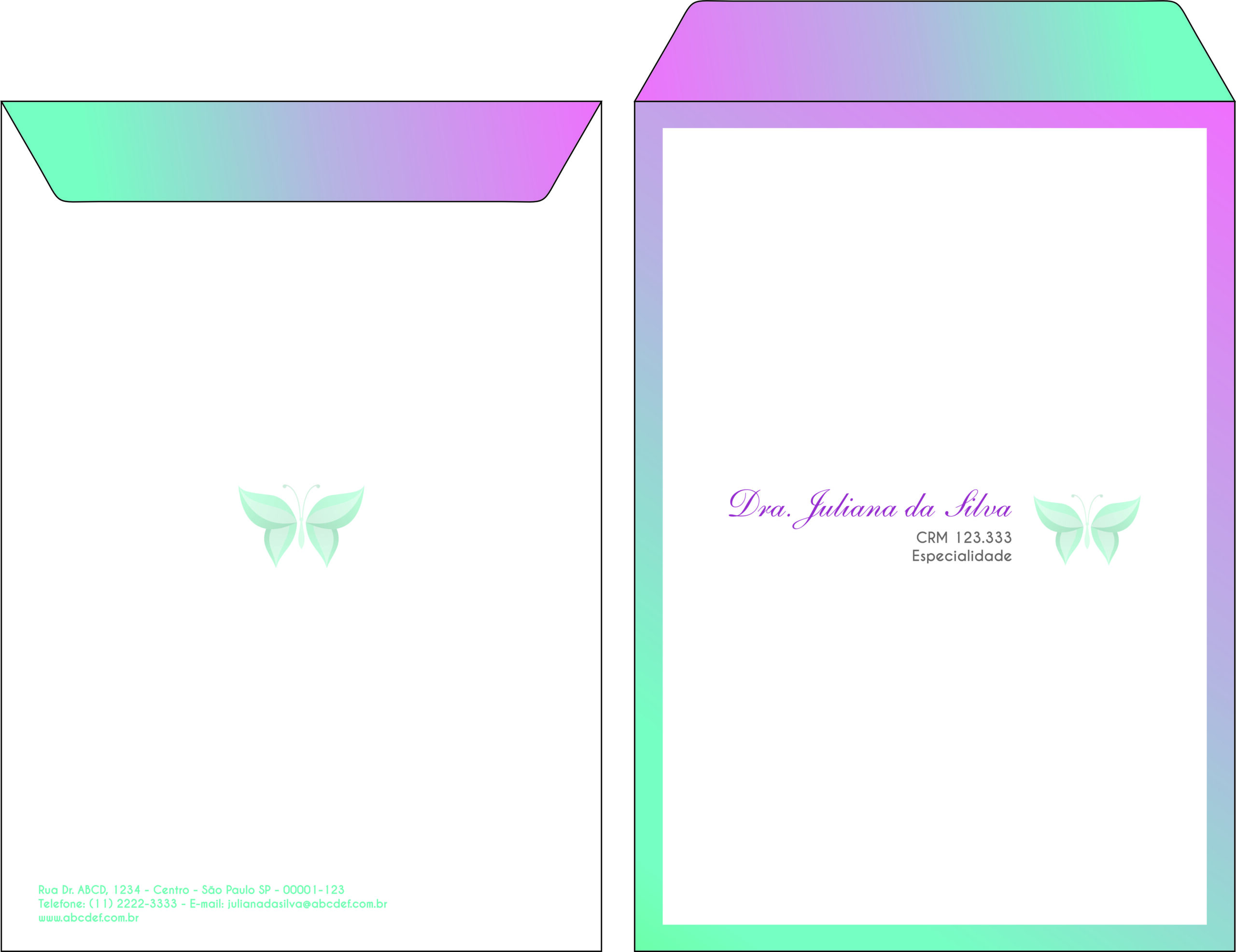 Envelope Saco 24x34cm Endocrinologia Victoria